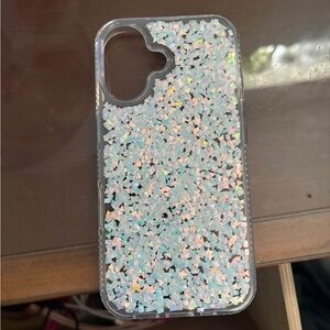 Glittery White Phone Case